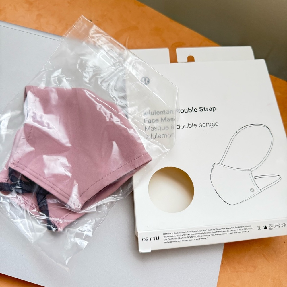 Lululemon Pink Face Mask